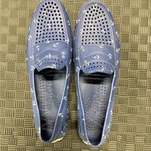 Men’s Floafers - Blue Anchor Pattern Loafers - Size 13 - Like New